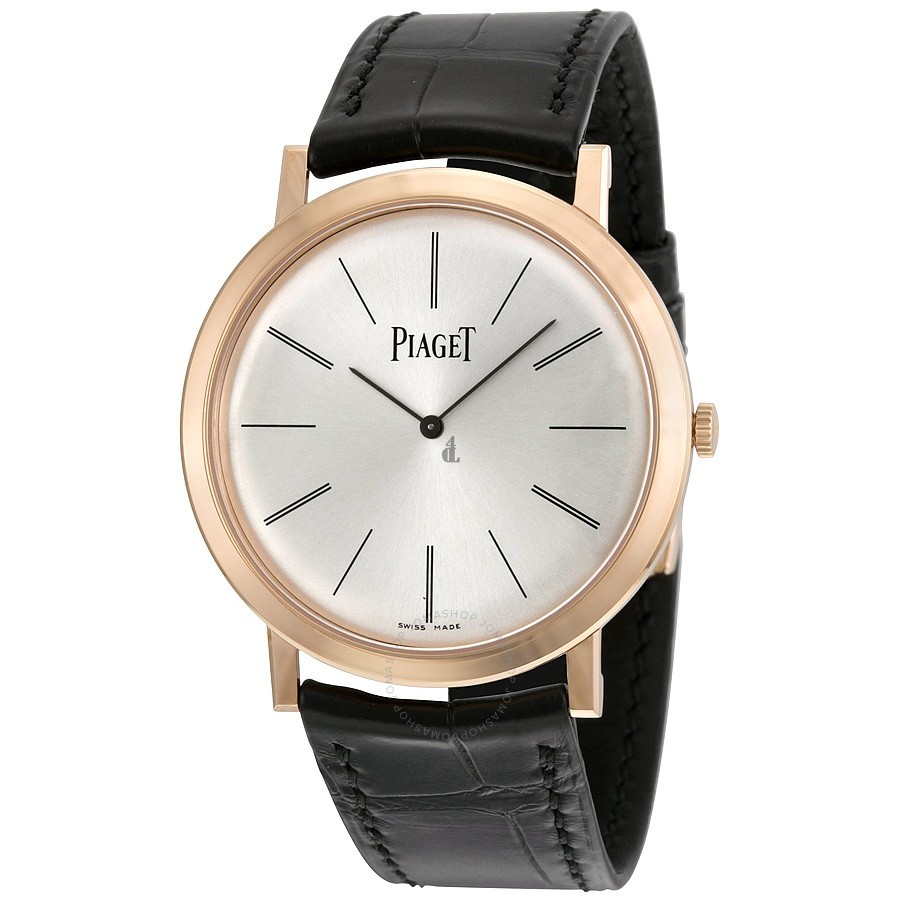 Piaget Altiplano Mechanical Silver Dial Leather Men's Watch G0A31114 replica