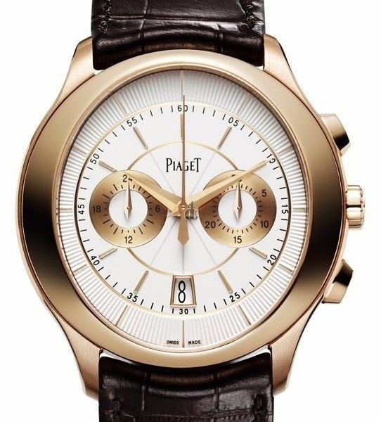 Piaget Gouverneur Automatic Silver Dial Brown Leather Men's Watch G0A37112 replica