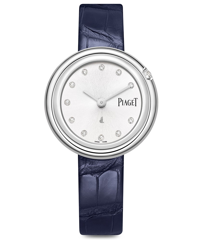 Piaget Possession Diamond Silver Dial Ladies Blue Leather G0A43090