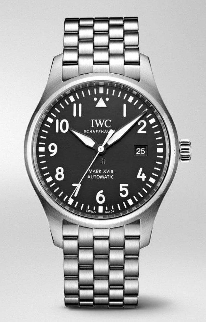 Replica IWC Pilot Mark Xviii Black Dial Steel Mens Watch Iw327015 replica