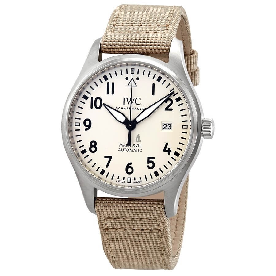 Replica IWC Pilot’s Watch Mark XVIII Automatic Silver Dial Men's Watch replica