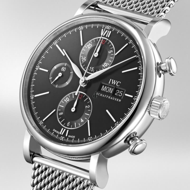 Replica IWC Portofino Chronograph Automatic Black Dial Men's Watch replica