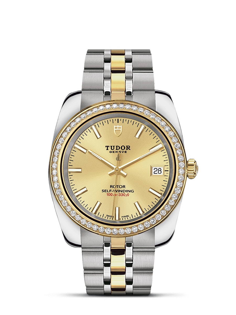 fake Tudor Classic Date stainless-steel watch M21023-0011