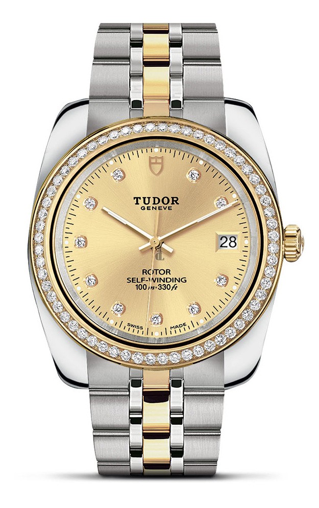fake Tudor Classic Date stainless-steel watch M21023-0012