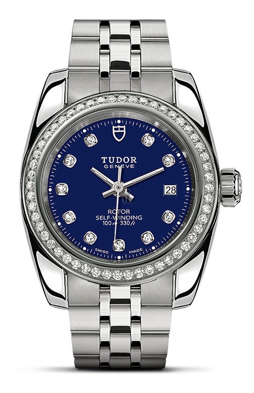 fake Tudor Classic Date stainless-steel watch M22020-0009