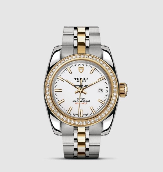 fake Tudor Classic Date stainless-steel watch M22023-0001