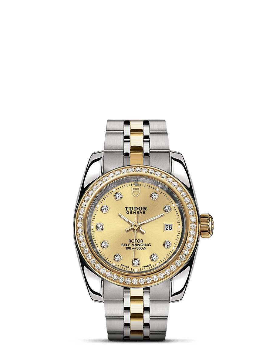 fake Tudor Classic Date stainless-steel watch M22023-0010