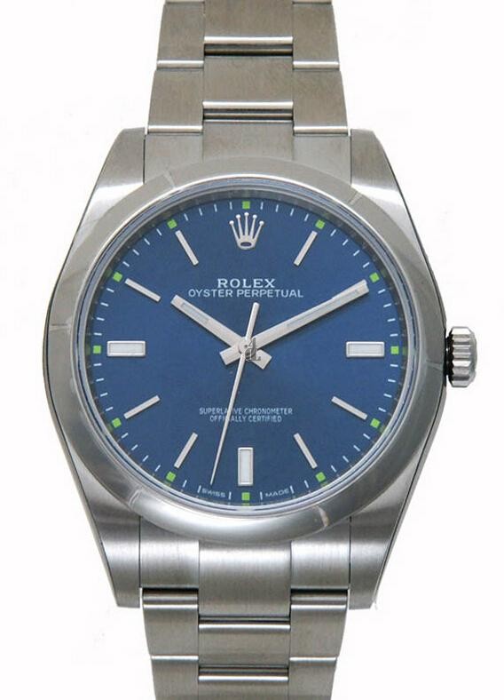 Fake Rolex Oyster Perpetual 39mm 114300 Blue Dial