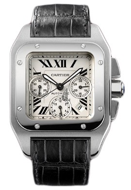 AAA quality Cartier Santos 100 Chronograph Mens Watch W20090X8 replica.