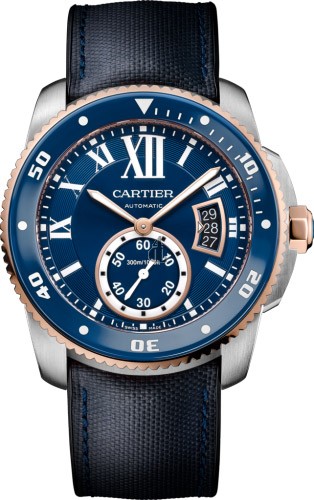 Calibre de Cartier Diver blue watch W2CA0008 imitation