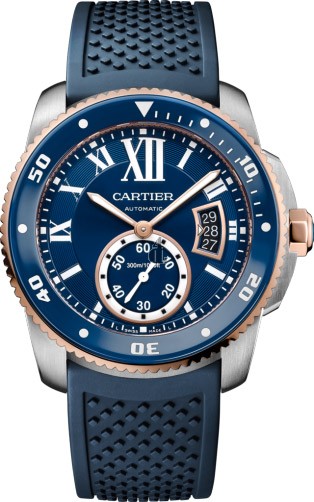 Calibre de Cartier Diver blue watch W2CA0009 imitation