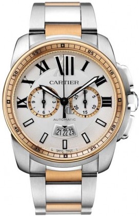 AAA quality Calibre De Cartier Chronograph Mens Watch W7100042 replica.