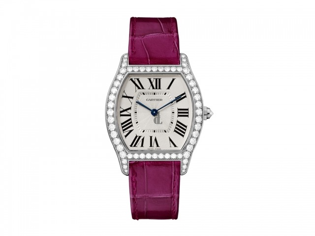 Cartier Tortue Silvered Flinque Dial Ladies Watch WA501009 imitation