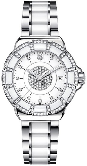 Replica Tag Heuer Ladies Formula 1 Steel & Ceramic Diamond Watch WAH121D.BA0861