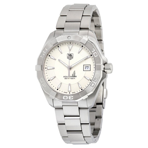 Tag Heuer Aquaracer Silver Dial Stainless Steel Men's Watch WAY1111.BA0928 fake.