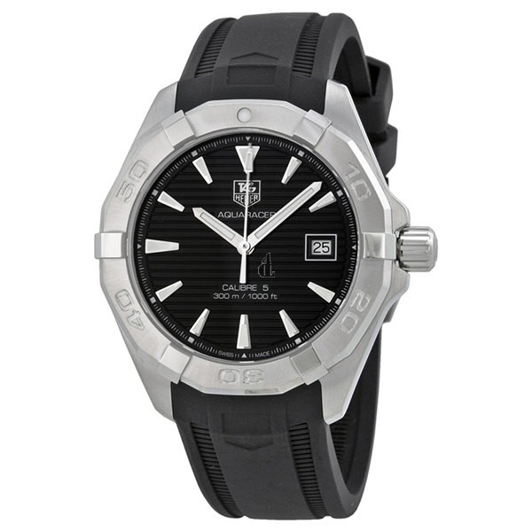 Tag Heuer Aquaracer Automatic Black Dial Steel Men's Watch WAY2110.FT8021 fake.