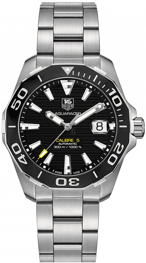 Tag Heuer Aquaracer Black Dial Stainless Steel Men's Watch WAY211A.BA0928 fake.