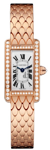 Cartier Tank Americaine Silvered Flinque Dial Ladies Watch WB710012 imitation