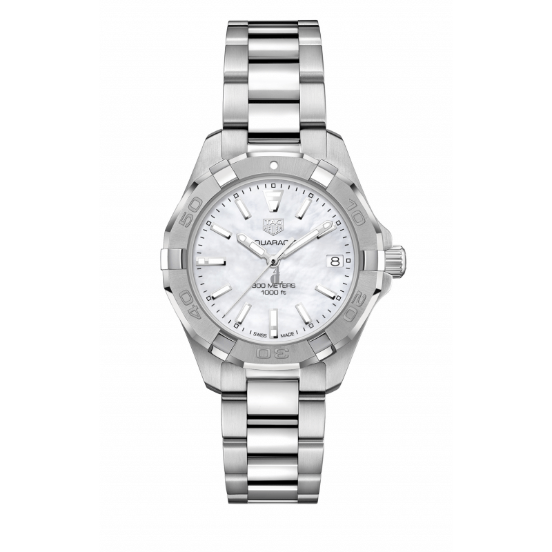 Tag Heuer Aquaracer White Mother of Pearl Dial Ladies WBD1311.BA0740