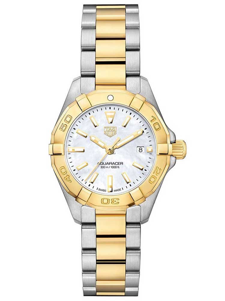 Tag Heuer Aquaracer White Mother of Pearl Dial Ladies WBD1420.BB0321
