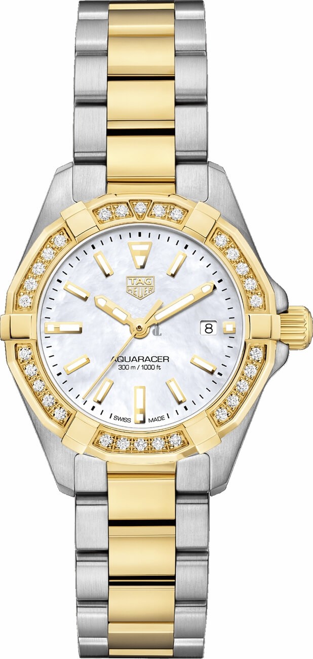 Tag Heuer Aquaracer Ladies 18K Yellow Gold and Steel WBD1421.BB0321