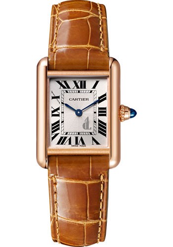 Cartier Tank Louis Silvered Beaded Dial Ladies Hand Wound WGTA0010