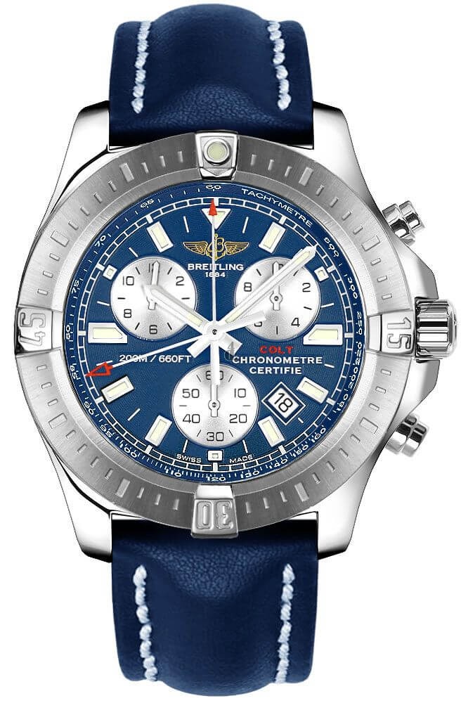 Breitling Colt Chronograph Blue Dial Men's Watch A7338811/C905/105X/A20BA.1 replica