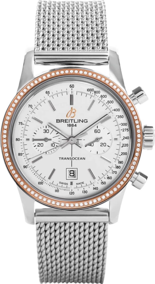Breitling Transocean Chronograph 38 U4131053Rose Gold Watch fake