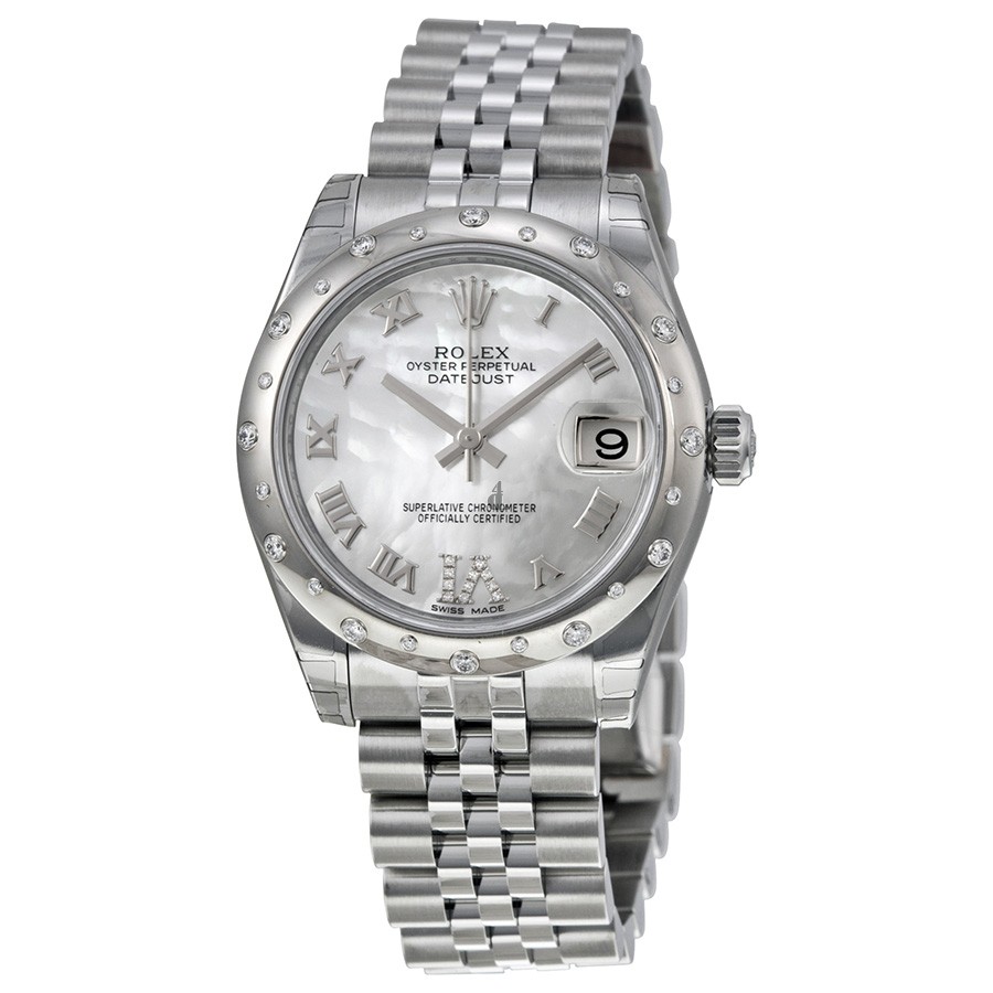 imitation Rolex Datejust Lady 31 RLX178344MRDJ Mother of Pearl Dial Stainless Steel Automatic Ladies Watch