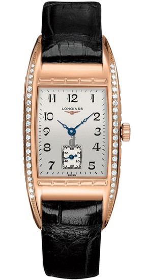 Replica Longines BelleArti L25019733 Womens Tonneau 18K Solid Rose Gold Quartz Watch