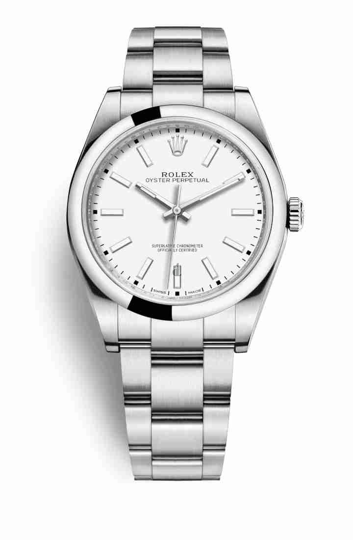 Rolex Oyster Perpetual 39 Oystersteel 114300 White Dial