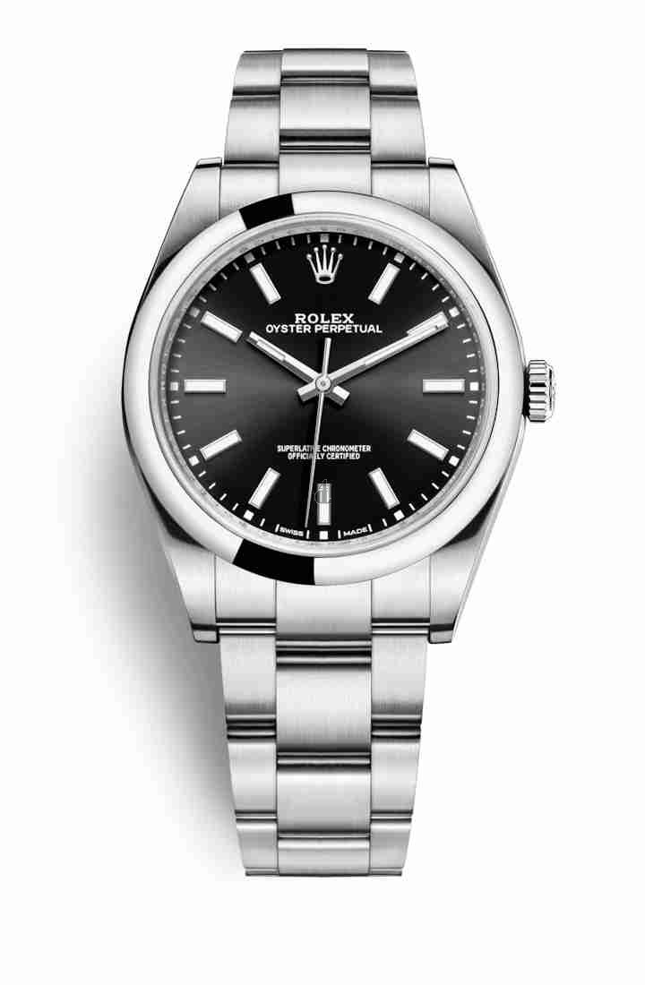 Rolex Oyster Perpetual 39 Oystersteel 114300 Black Dial