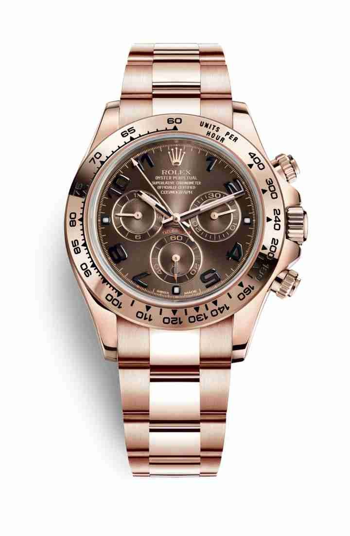 Rolex Cosmograph Daytona 18ct Everose gold 116505 Chocolate Dial