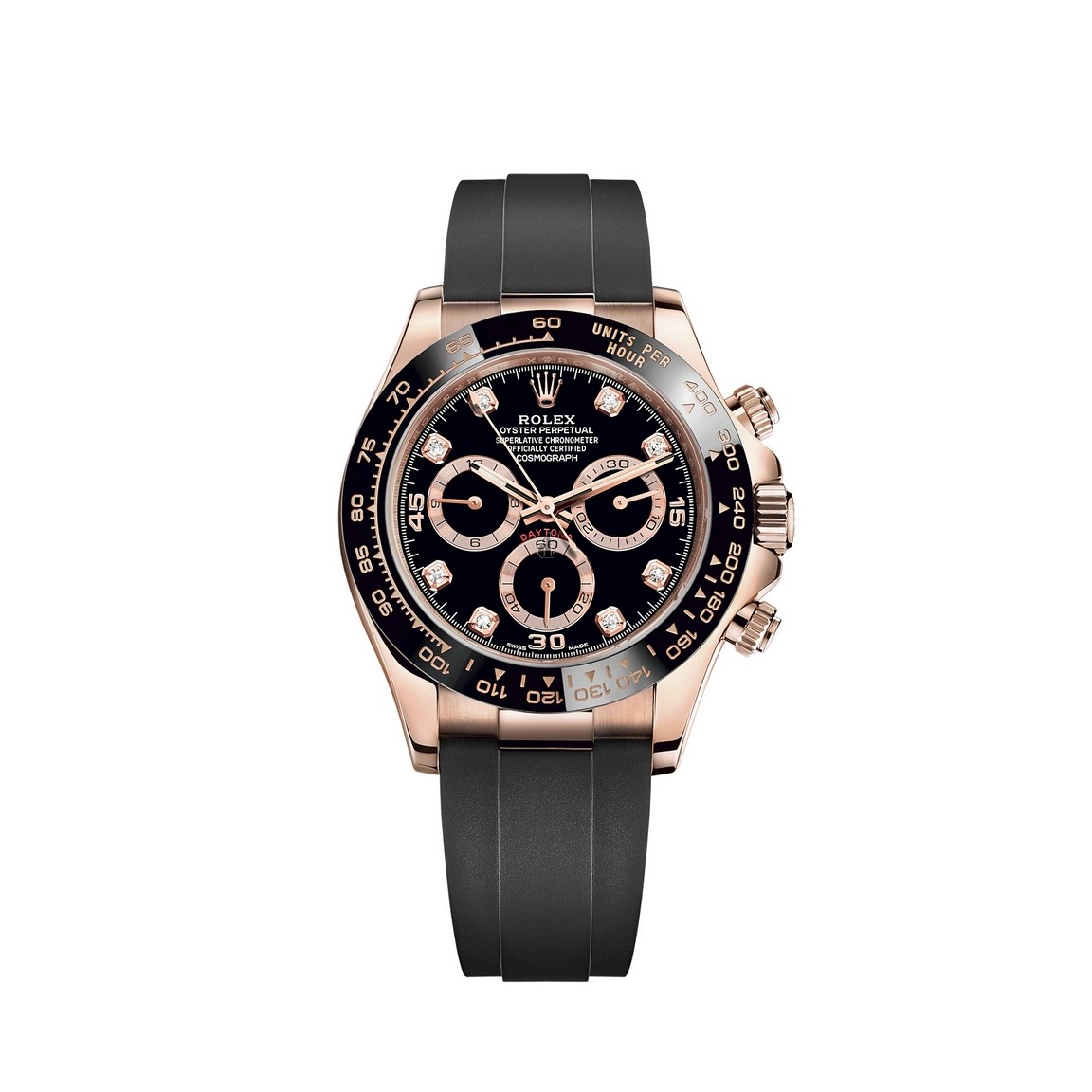fake Rolex Cosmograph Daytona 18 ct Everose gold M116515LN-0057 Watch