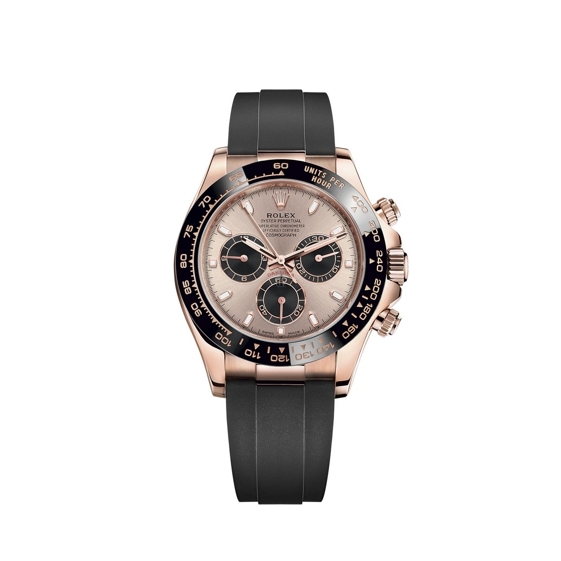 fake Rolex Cosmograph Daytona 18 ct Everose gold M116515LN-0059 Watch
