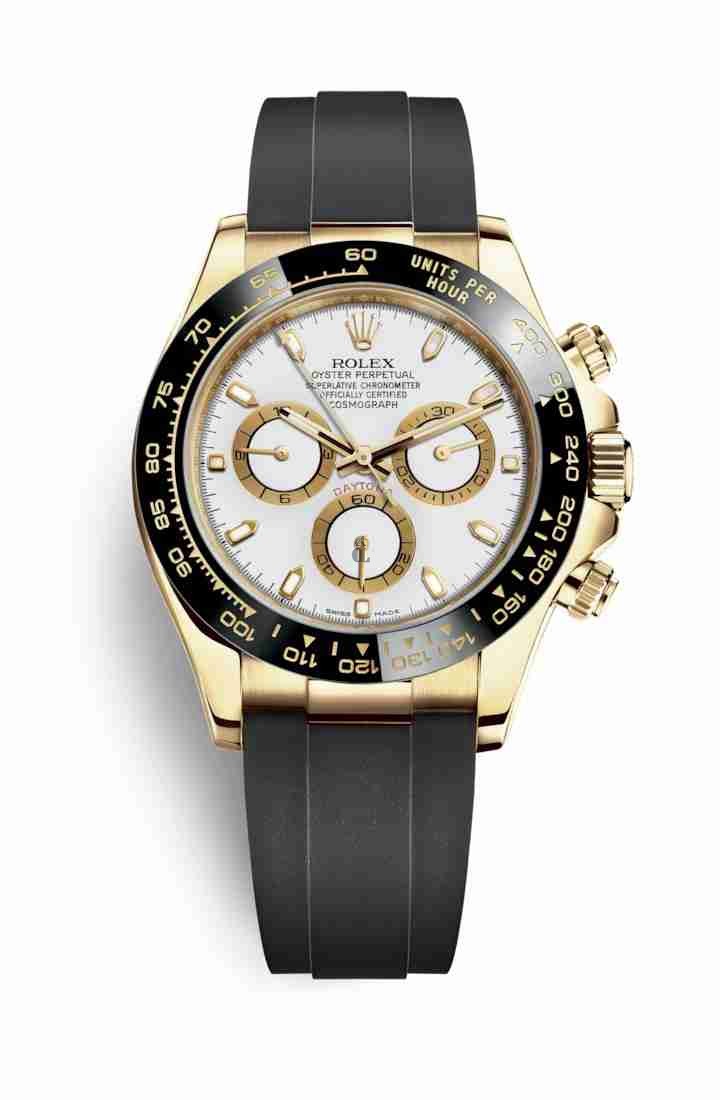 Rolex Cosmograph Daytona yellow gold 116518LN White Dial