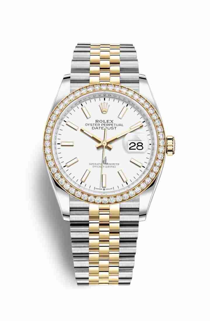 Rolex Datejust 36 Yellow Rolesor Oystersteel yellow gold 126283RBR White Dial