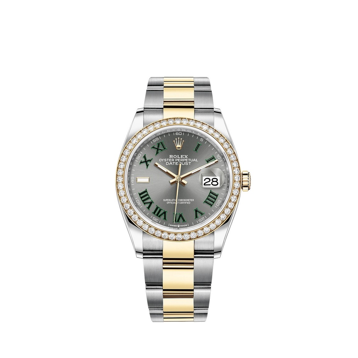 fake Rolex Datejust 36 Yellow Rolesor combination of Oystersteel 18 ct gold M126283RBR-0022