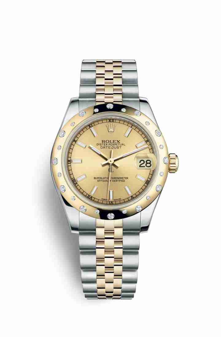 Rolex Datejust 31 Yellow Rolesor Oystersteel yellow gold 178343 Champagne-colour Dial