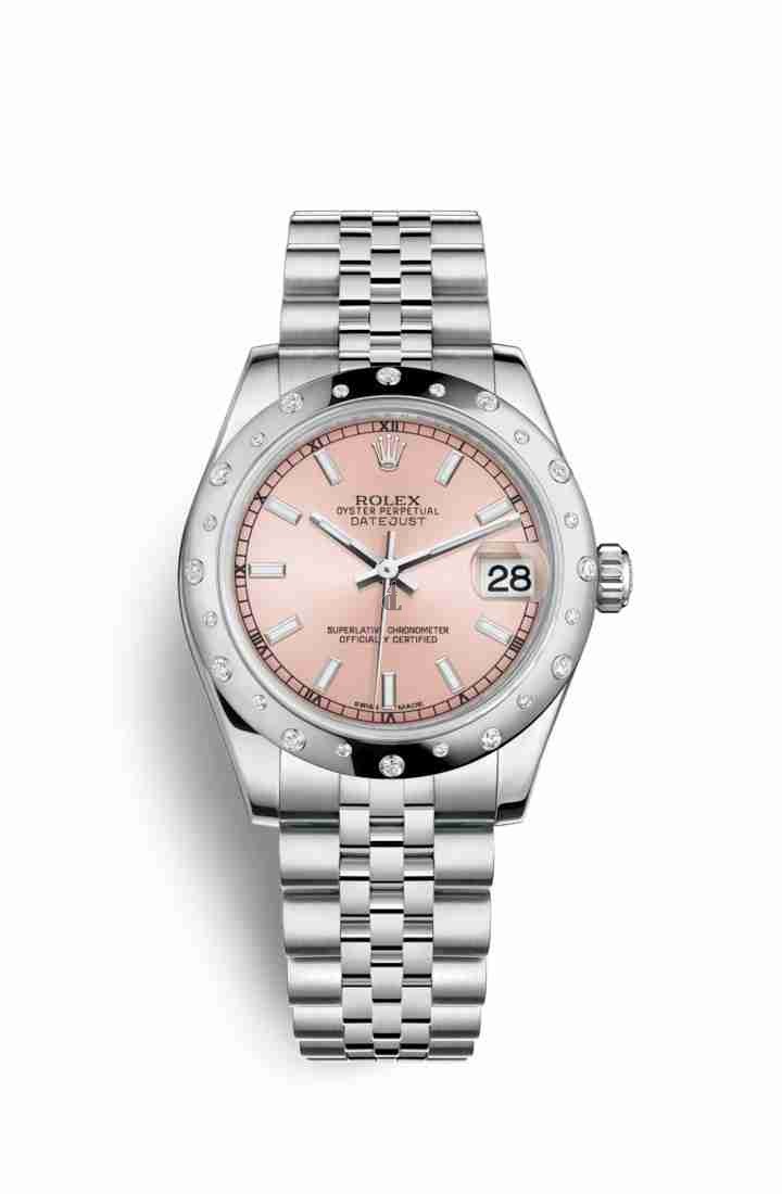 Rolex Datejust 31 White Rolesor Oystersteel white gold 178344 Pink Dial