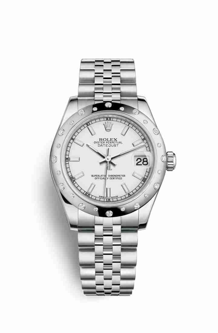 Rolex Datejust 31 White Rolesor Oystersteel white gold 178344 White Dial