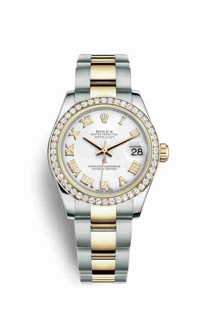 Rolex Datejust 31 Yellow Rolesor Oystersteel yellow gold 178383 White Dial