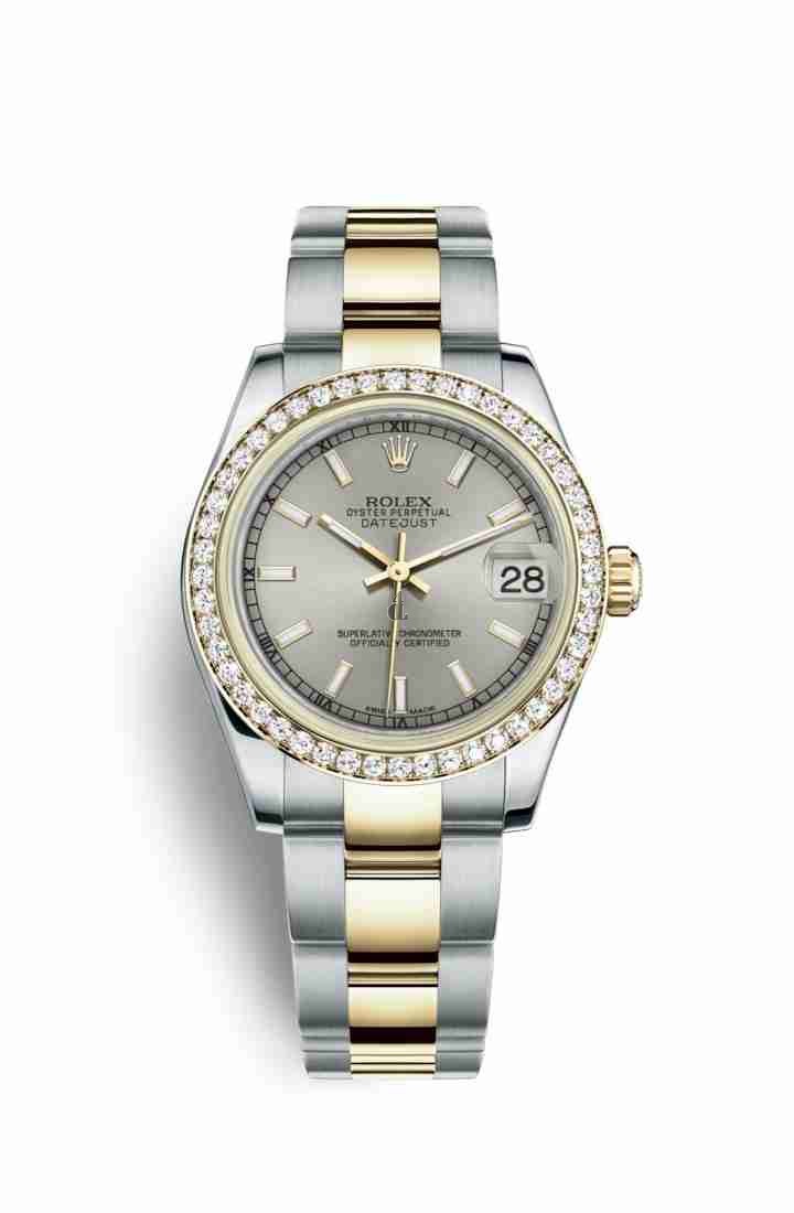 Rolex Datejust 31 Yellow Rolesor Oystersteel yellow gold 178383 Silver Dial