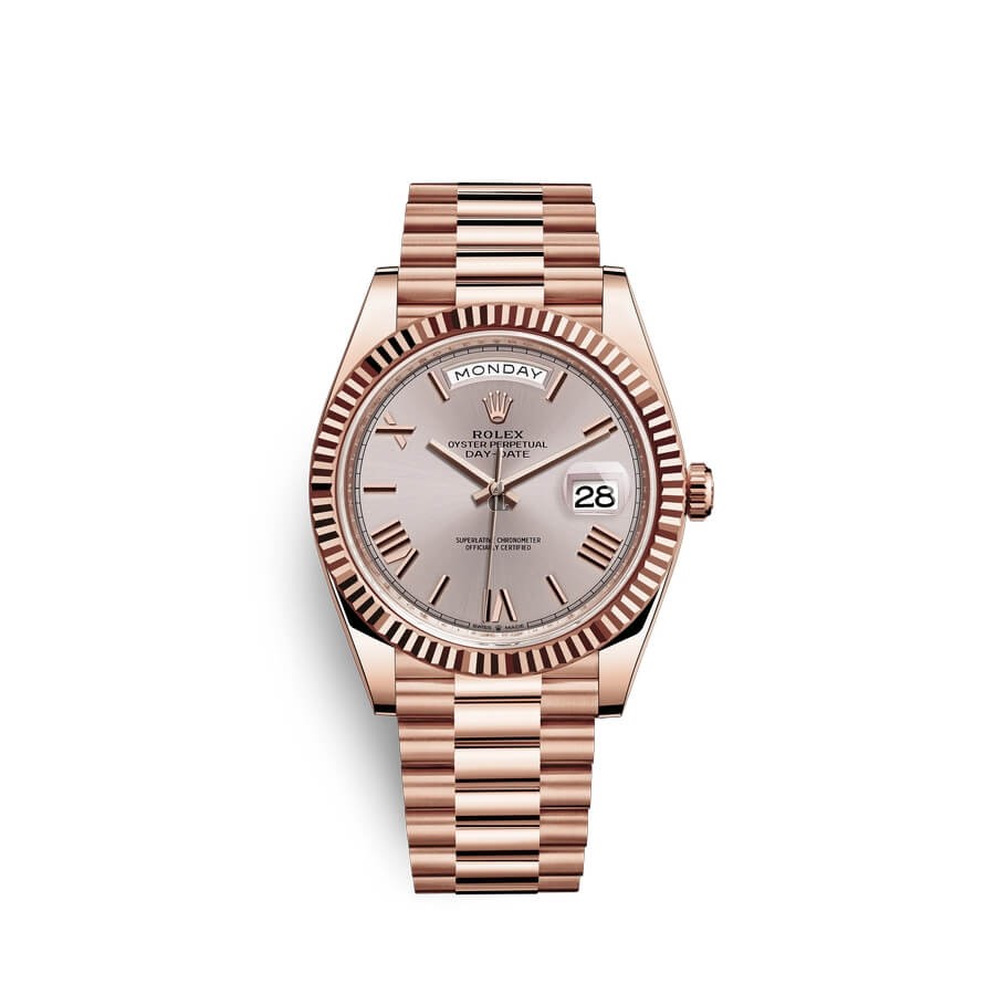 Rolex Day-Date 40 18 ct Everose gold M228235-0001 watch replica