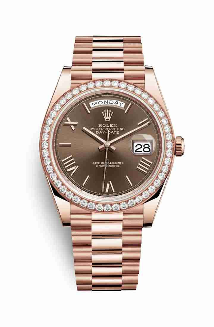 Rolex Day-Date 40 Everose gold 228345RBR Chocolate Dial