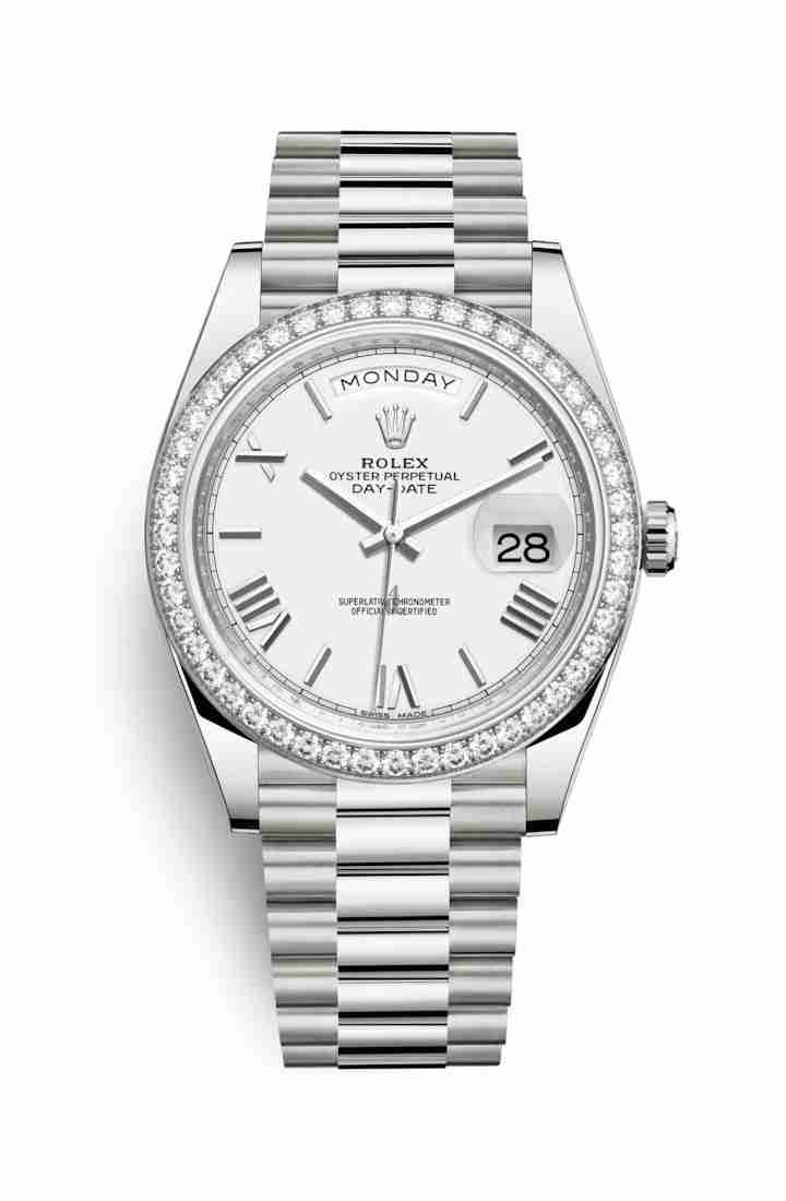 Rolex Day-Date 40 white gold 228349RBR White Dial