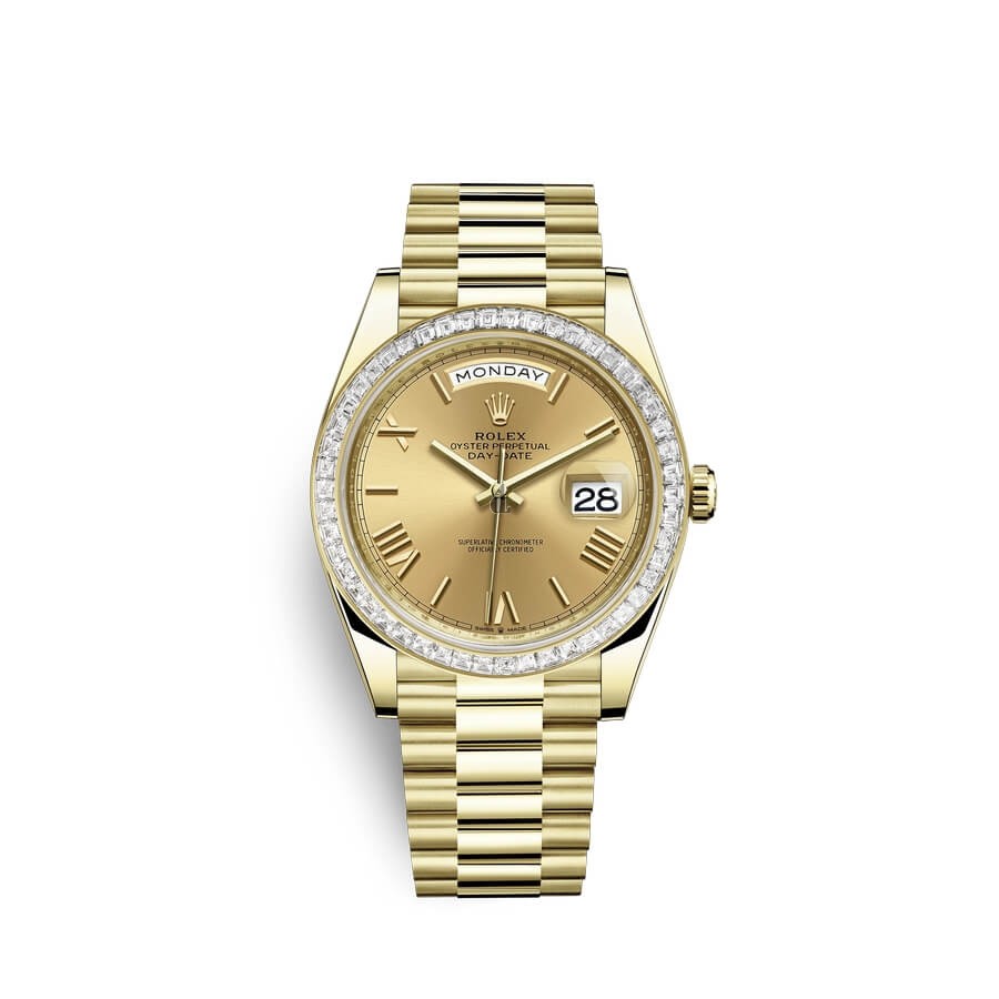 Rolex Day-Date 40 18 ct yellow gold M228398TBR-0003 watch replica