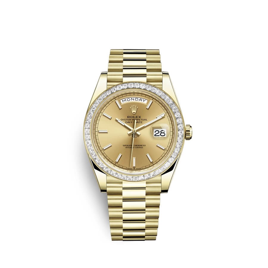 Rolex Day-Date 40 18 ct yellow gold M228398TBR-0007 watch replica