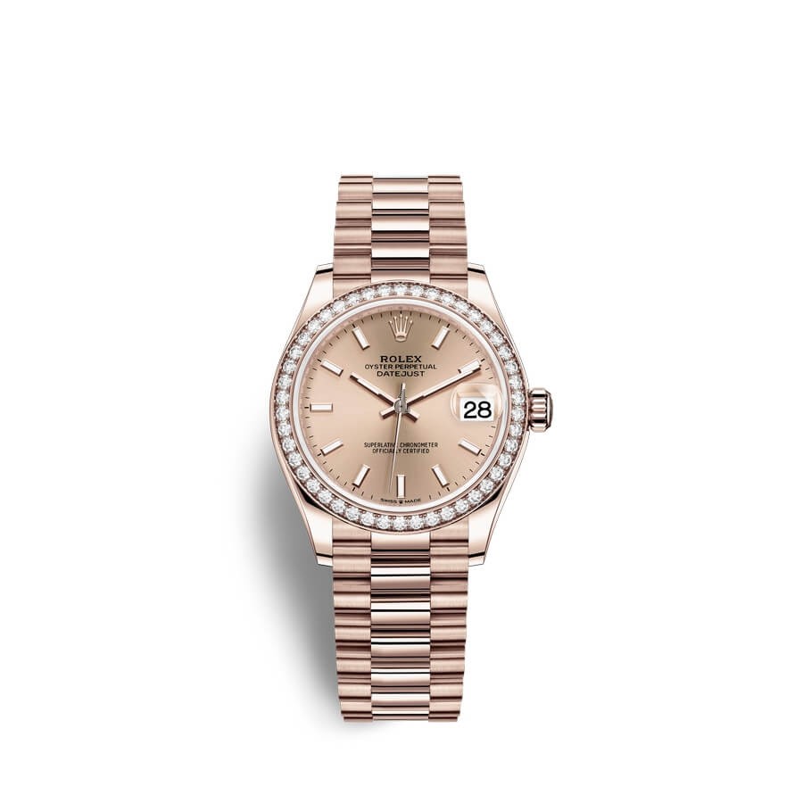 Rolex Datejust 31 18 ct Everose gold M278285RBR-0018 watch replica