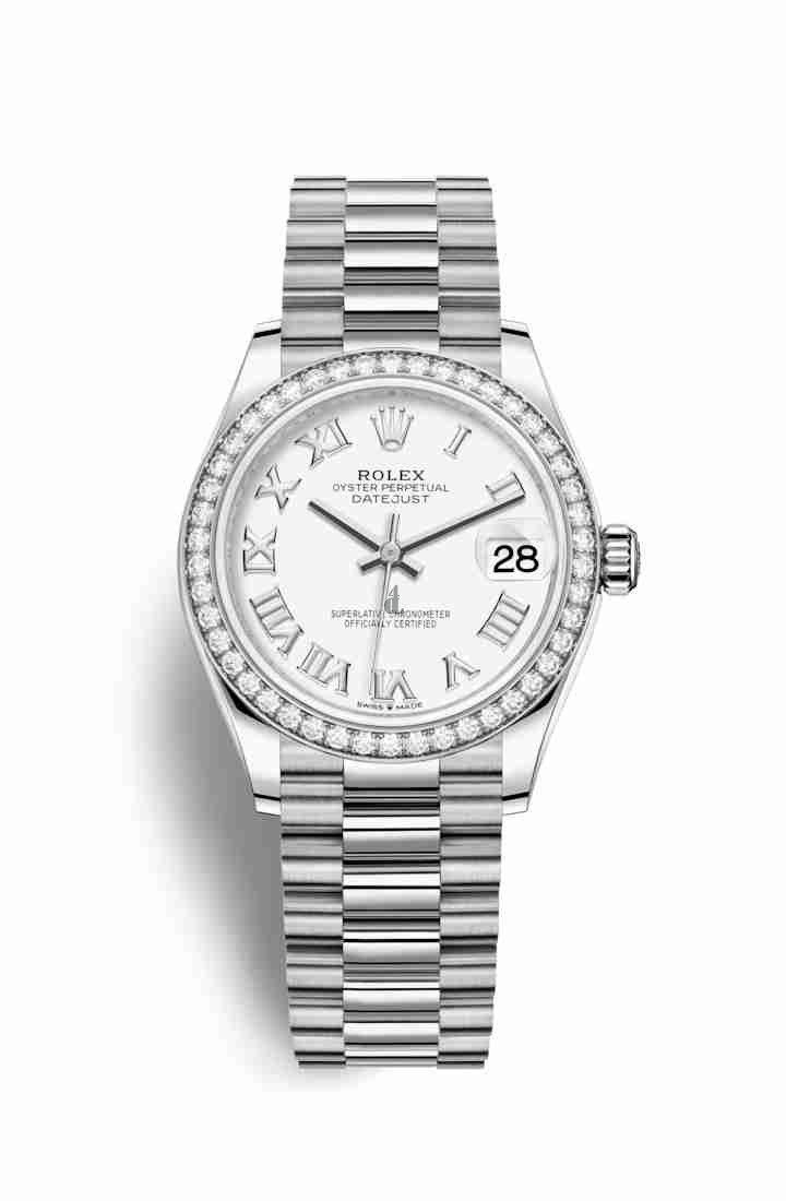 Rolex Datejust 31 white gold 278289RBR White Dial